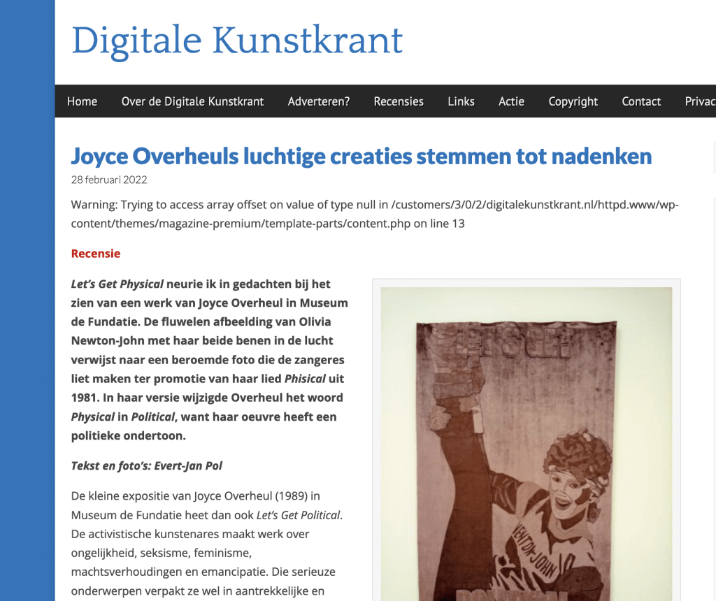 Digitale Kunstkrant: Joyce Overheuls luchtige creaties stemmen tot nadenken